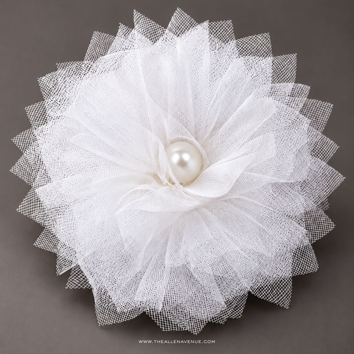 The Pearl Bloom Tulle Brooch