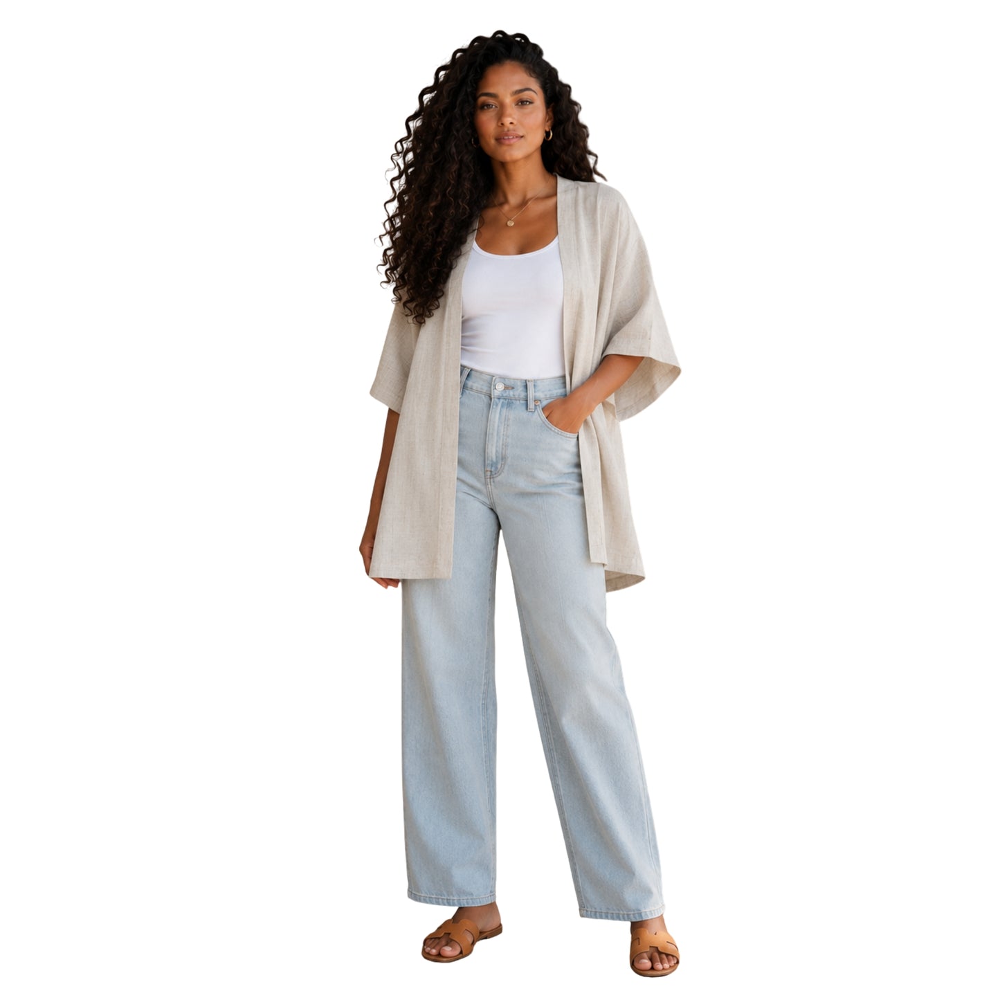 The Riviera Linen Kimono