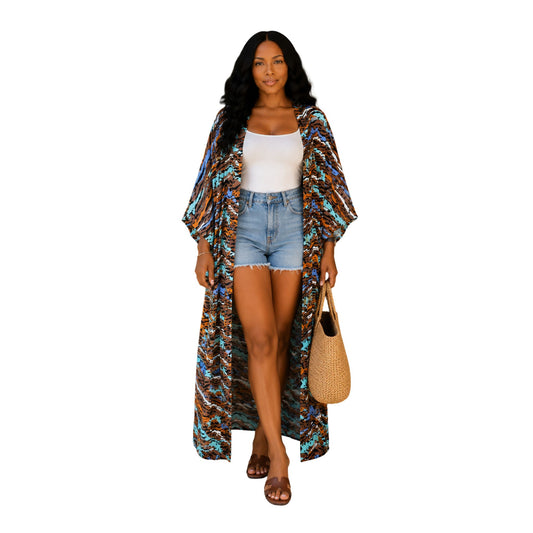 The Sahara Wave Kimono Duster
