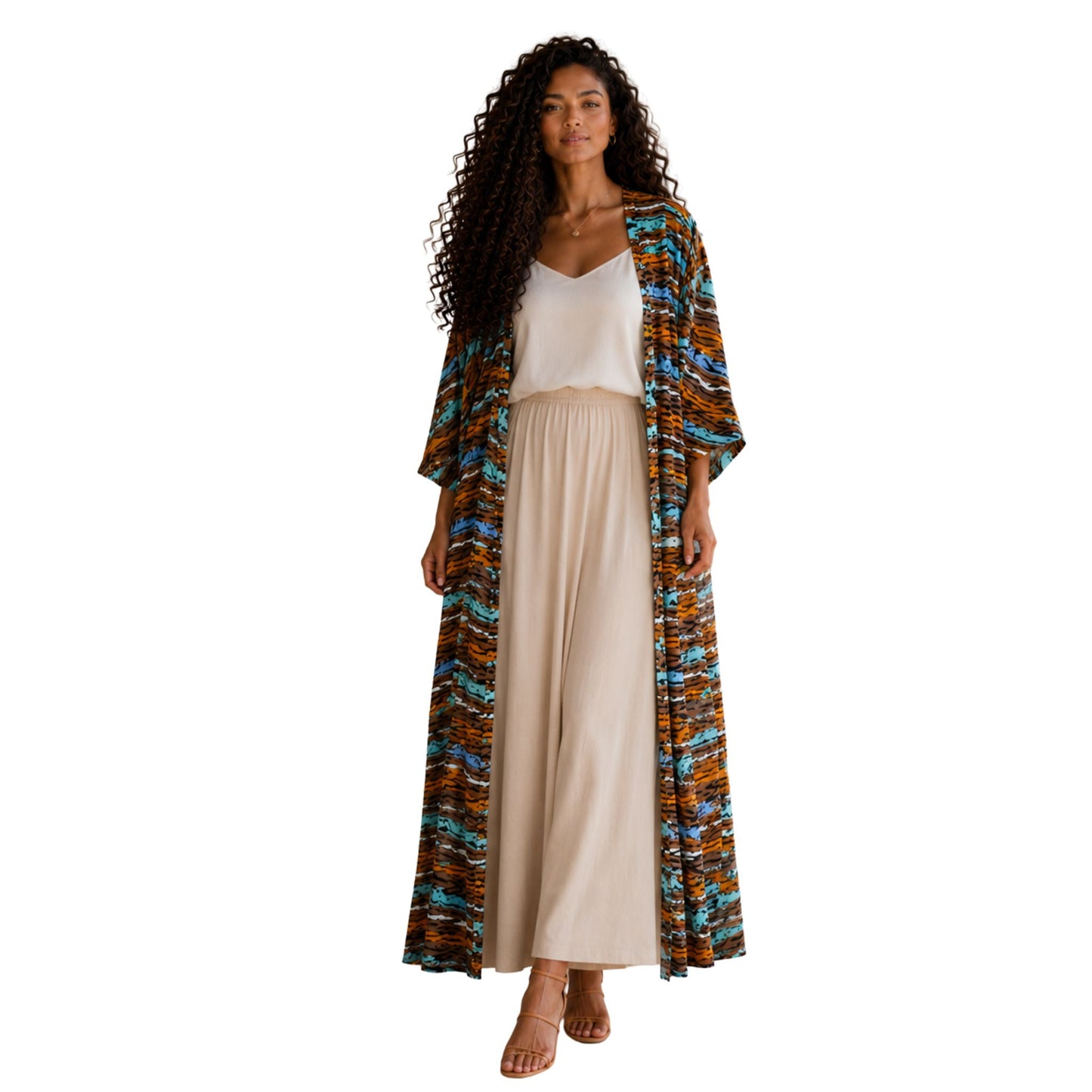The Sahara Wave Kimono Duster