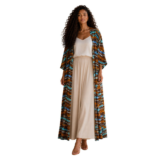 The Sahara Wave Kimono Duster