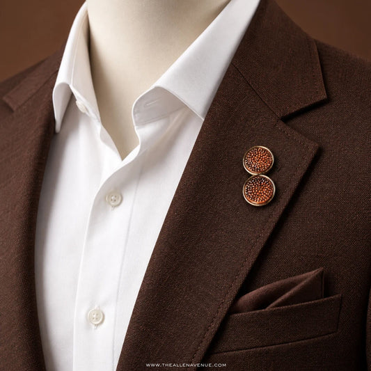 The Langford Cognac Lapel Pin