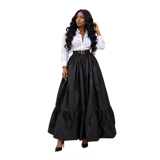 Symphony Long Pleated Skirt