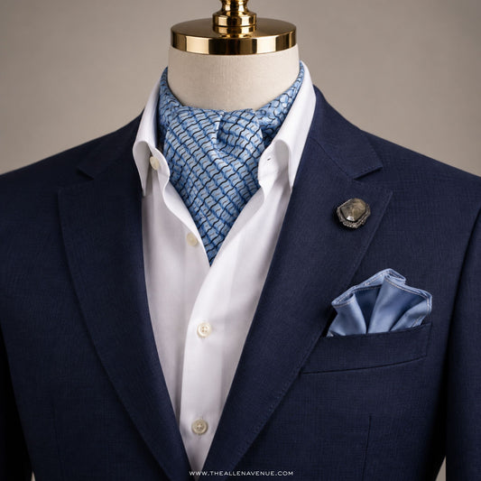 The Westbrook Blue Ascot Set