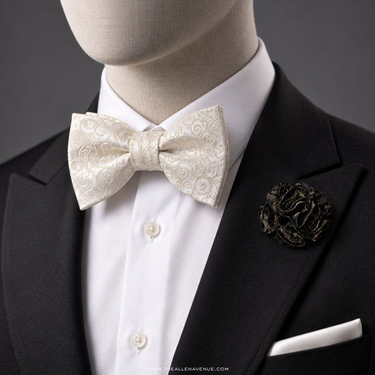 The Whitmore Royale Self-Tie Bow-Tie & Lapel Pin Set