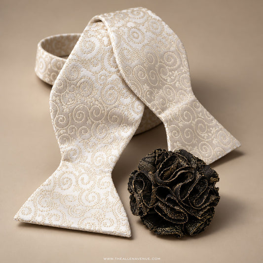 The Whitmore Royale Self-Tie Bow-Tie & Lapel Pin Set