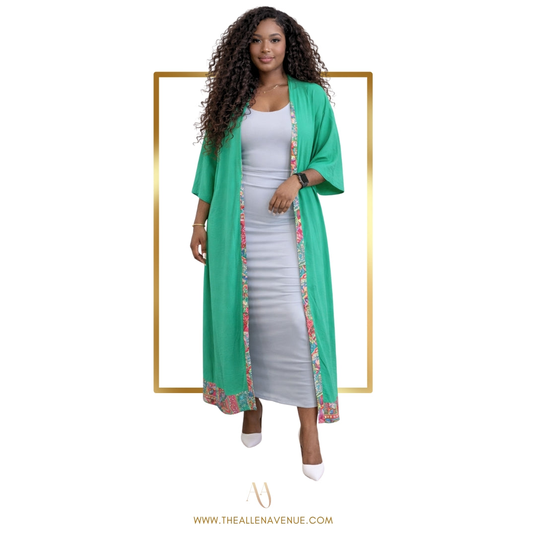 Green Gardenia Kimono