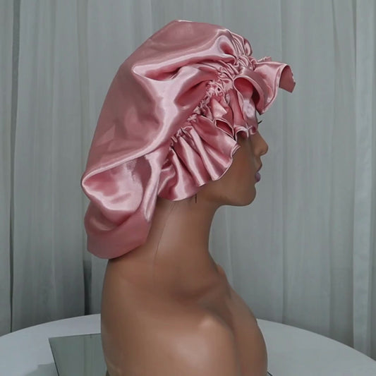 Blush Luxe Double Lined Satin Bonnet