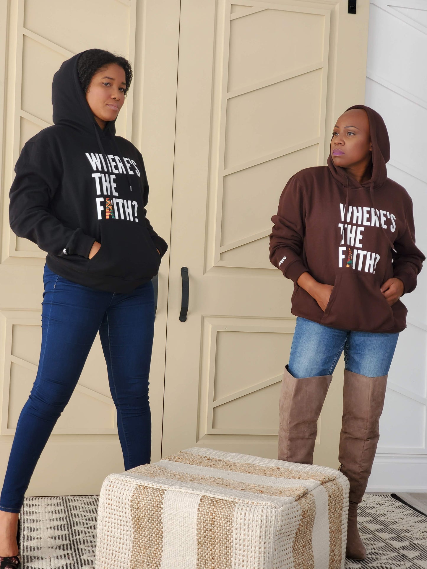 Where's the Faith Unisex Hoodie -  Brown