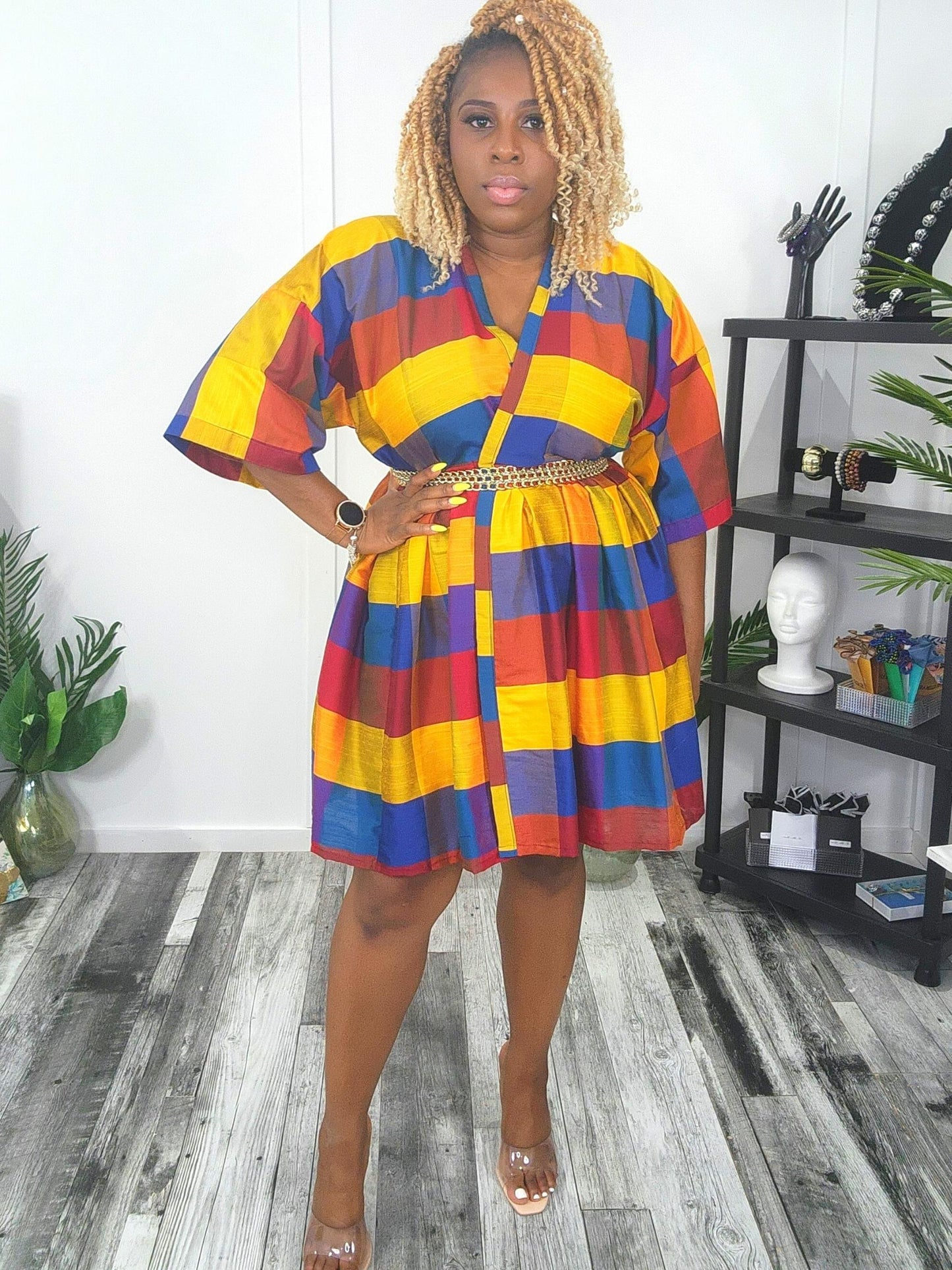 Cute Courage Short Wrap Dress