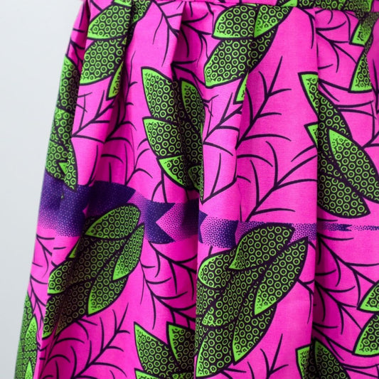 Kelly Green Mini Ankara Dress