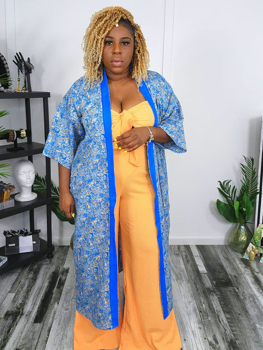 Blue Backbone Kimono