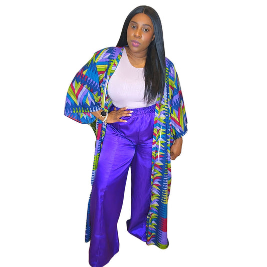 Purple Passion high waist, wide leg pants