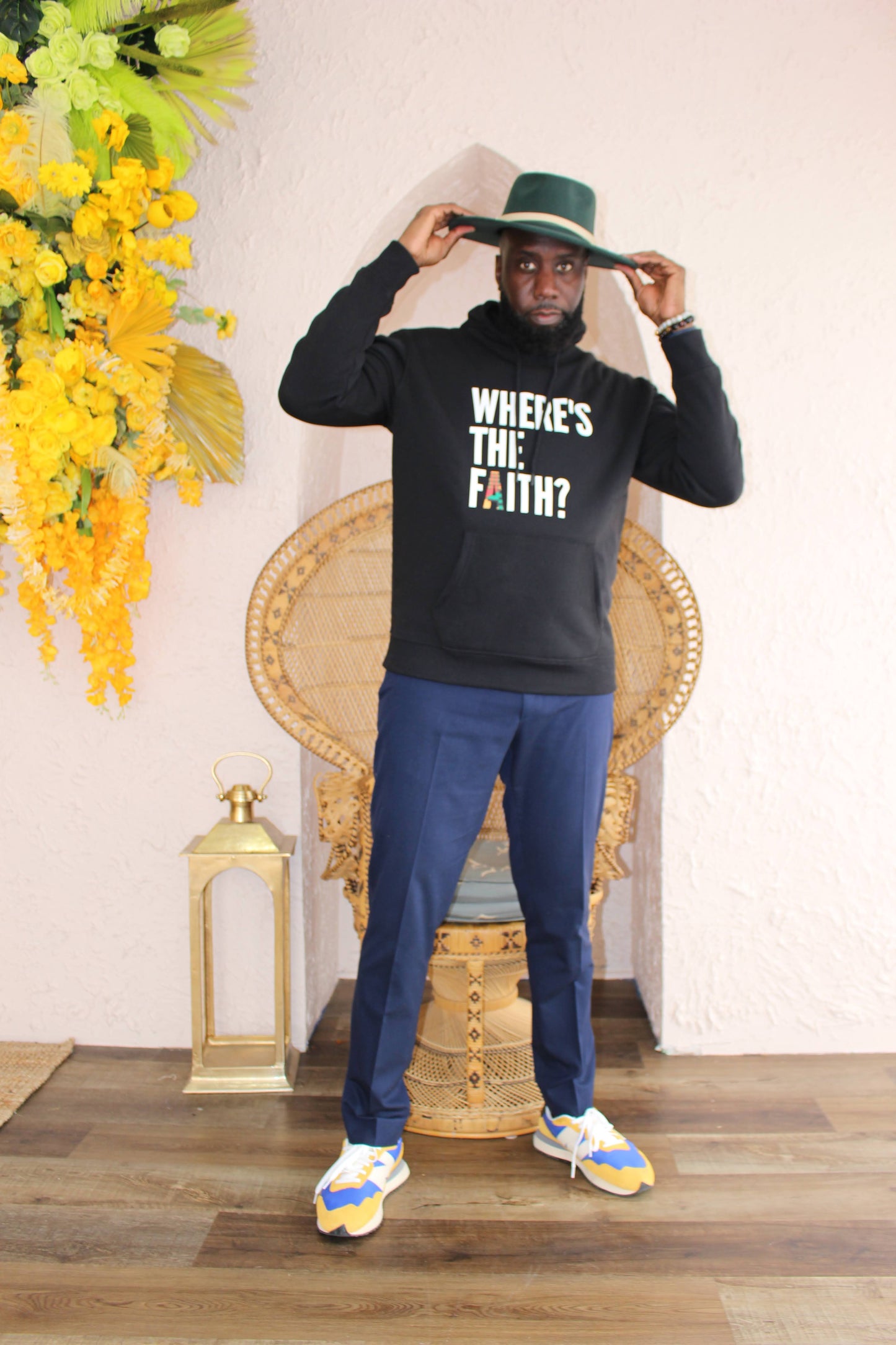 Where's The Faith Unisex Hoodie - Black