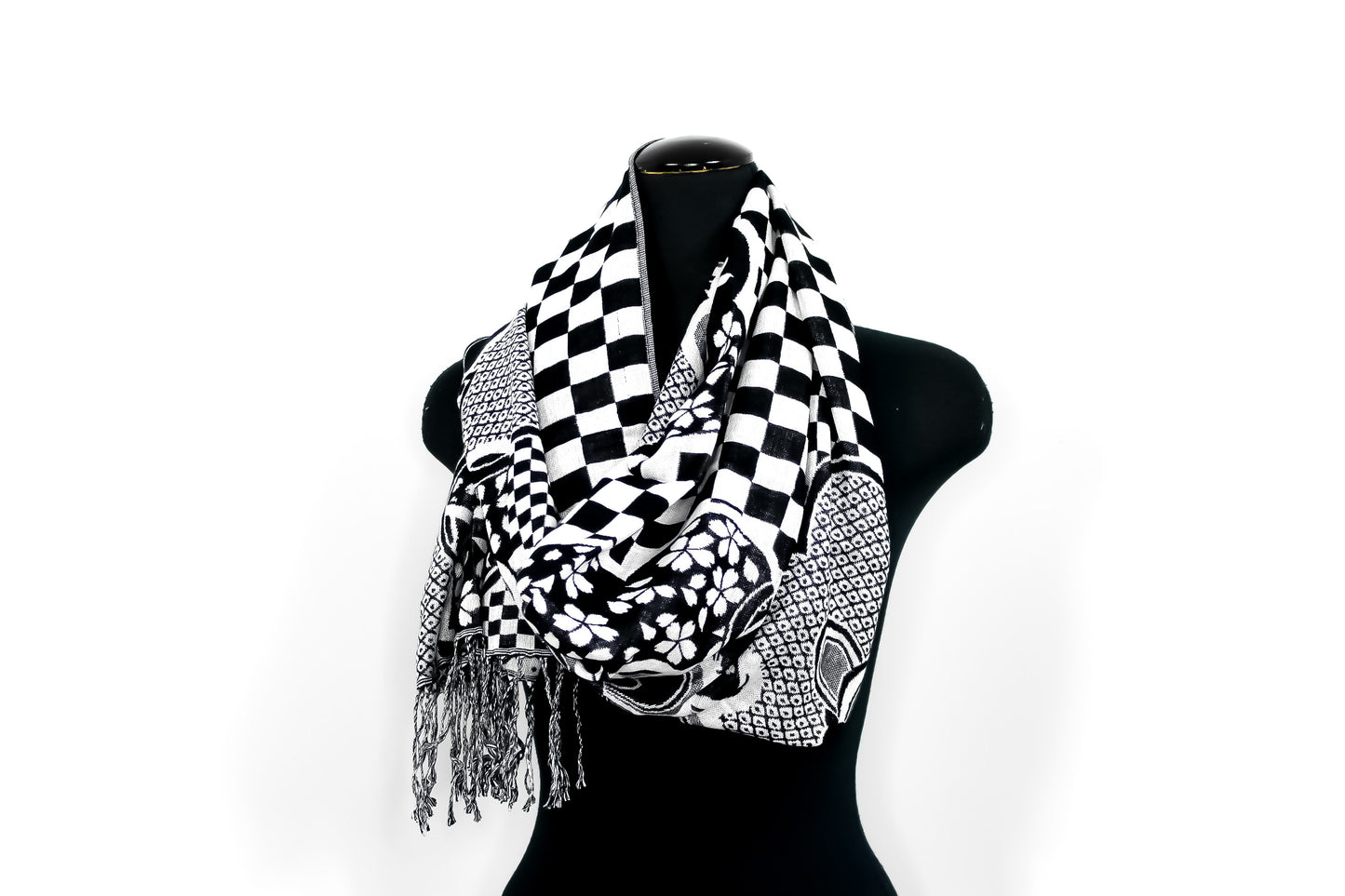 Checkmate Pashmina Scarf