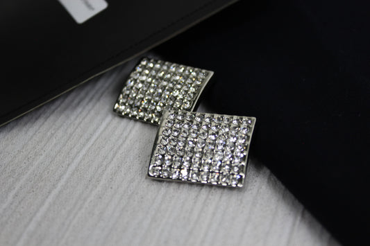 Diamond Squares Lapel Pin