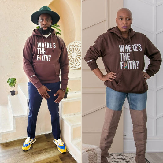 Where's the Faith Unisex Hoodie -  Brown